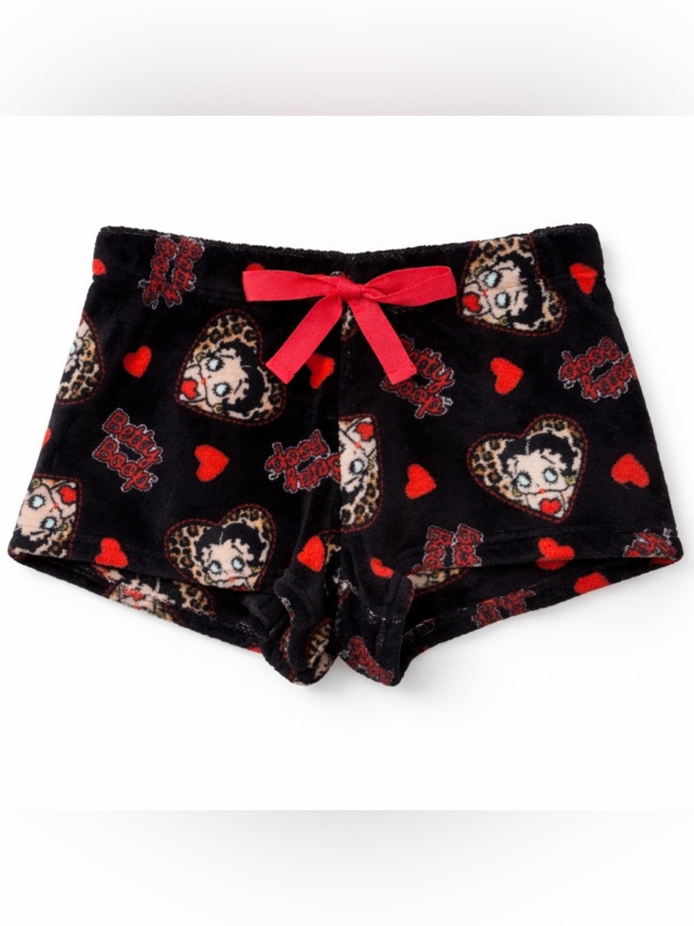BETTY BOOP Plush Fleece Sleep Shorts Juniors Size XL /Womens Medium